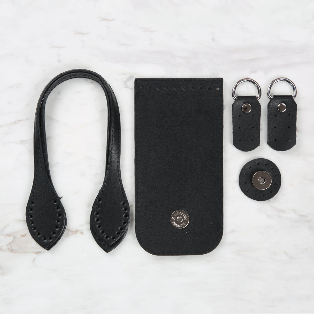 Knitme Fashion Çanta Kiti 8,5x17 cm Siyah BA-0065